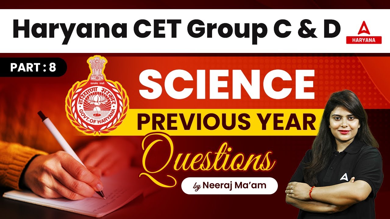 HSSC CET Science Classes | HSSC Science Previous Year Questions #8 | By Neeraj Ma'am | 