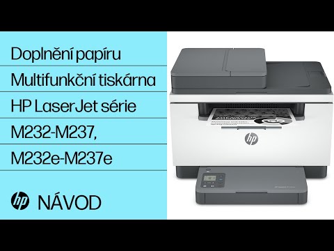 Doplnění papíru | Multifunkční tiskárna HP LaserJet série M232-M237, M232e-M237e | @HPSupport