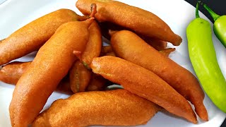 பொசு பொசுன்னு ! மொறு மொறுன்னு ! மிளகாய் பஜ்ஜி / Chilly Bajji in Tamil / How To Make bajji screenshot 2