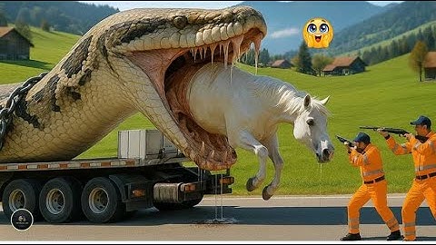 Brave Heroes Saves Autistic Horse from Giant Python Deadly Coils | Historical Life