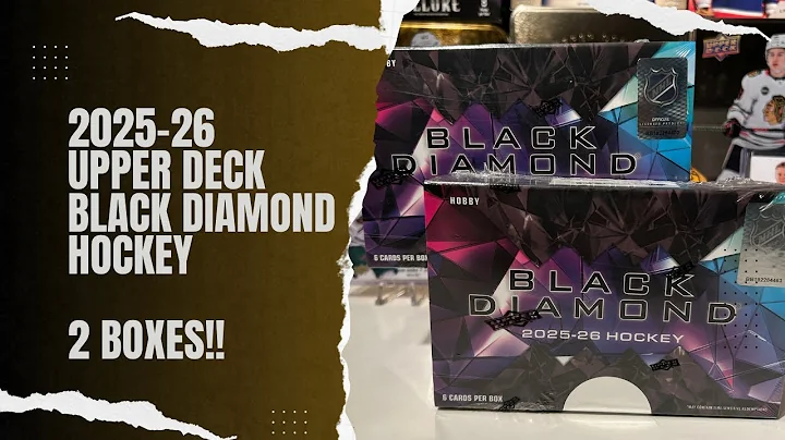 2025-26 Upper Deck Black Diamond Hockey 2 Hobby Boxes!