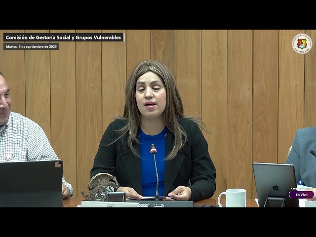 🌐 Comisión de Gestoría Social y Grupos Vulnerables -  9 de septiembre de 2025