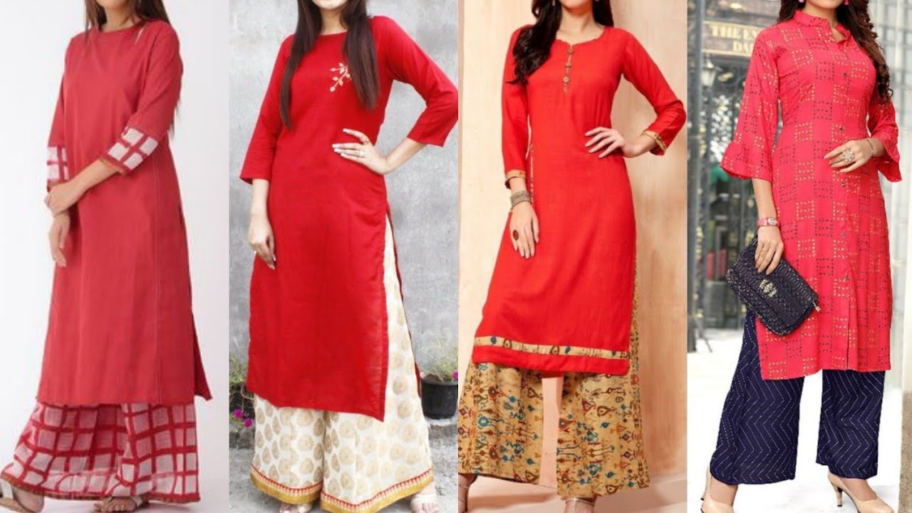 2020 latest red kurta/kurti designs for girls|#Red Kurti Designs|Red Kameez  Design|Red Shirt Designs - YouTube