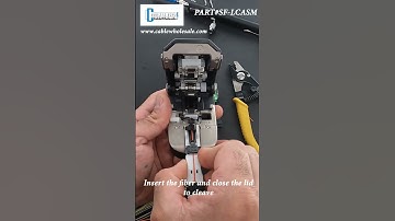 How to Terminate Fiber - LC/APC Singlemode Mechanical #shorts #diy