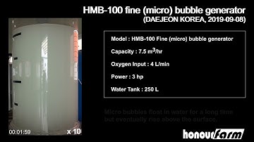 MICRO BUBBLE GENERATOR (HMNB-100) TEST