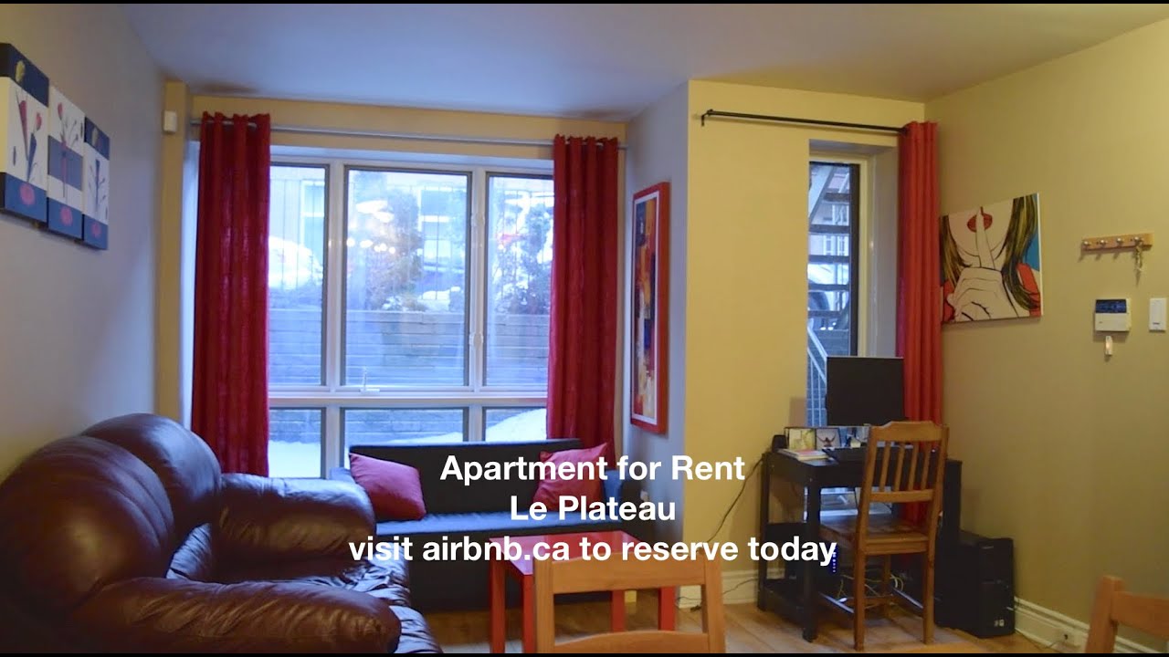 Apartment for Rent Le Plateau airbnb.ca YouTube