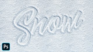 Christmas Snow Text Effect In Adobe Photoshop CC 2021-Text Effects photoshop