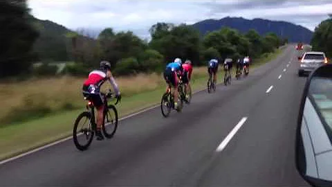 Leaders on the first bike leg; Speights one day ev...
