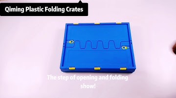 Folding step of plastic folding crate turnover box