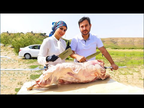 شوي خروف مشوي اربع ساعات مع الارز