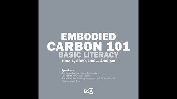 Embodied Carbon 101: Basic Literacy