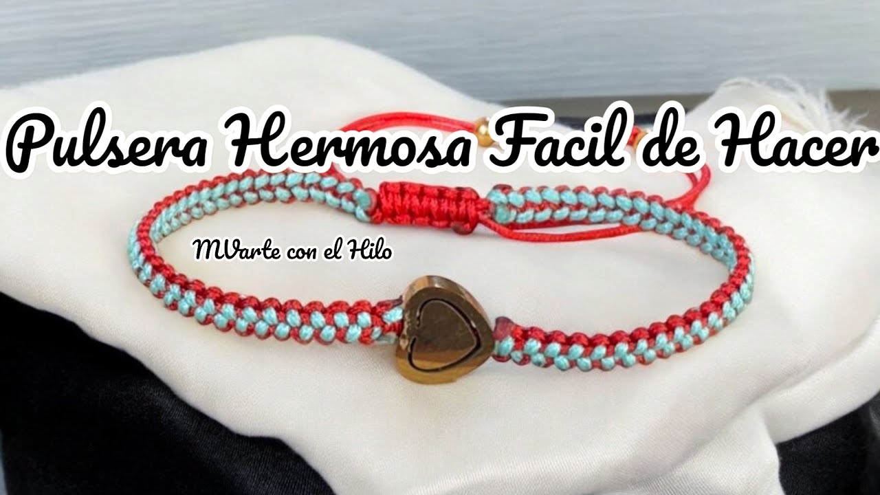 Como Hacer Pulsera de Hilo | fácil y rápido #MVarteconelhilo