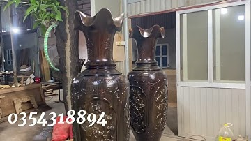 Cặp lục bình 1m80x50 đục tứ quý gỗ xà cừ. Hàng đặt của a Hải ở Tân Bình-HCM. Chỉ hơn 14 triệu.