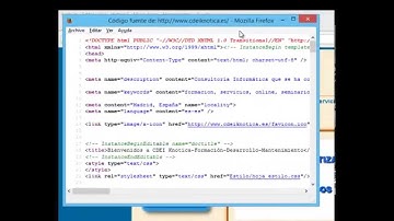 Ver el código fuente de una página Web en Firefox