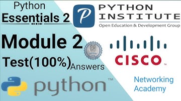 #CISCO #python Essentials 2  Module 2 test ( 100% ) Correct | PCAP - Programming | Module 2 answer