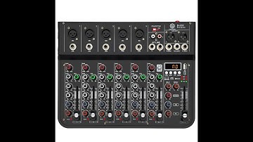 DIGIMORE 7-Channel Live Audio Mixer D-255 Pro