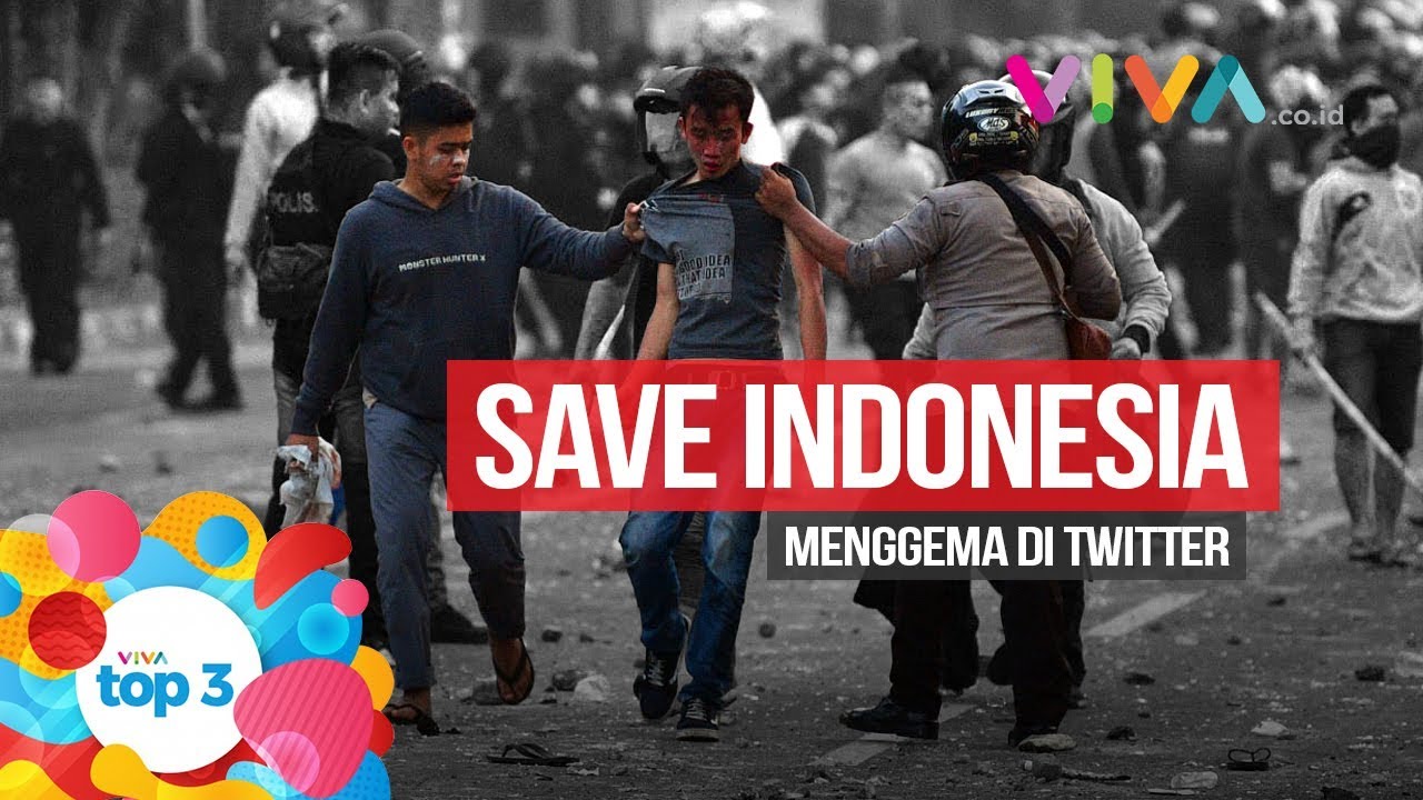 newspaper mockup VIVA Top3: Ricuh 22 Mei, Eks Danjen Kopassus Diciduk & Save Indonesia