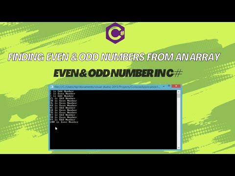 C# Finding Even