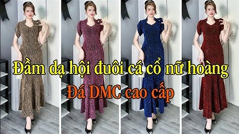 V1639. Mẫu đầm dạ hội đuôi cá đi dự tiệc tuổi trung niên cao cấp sang trọng Tphcm, Hà Nội