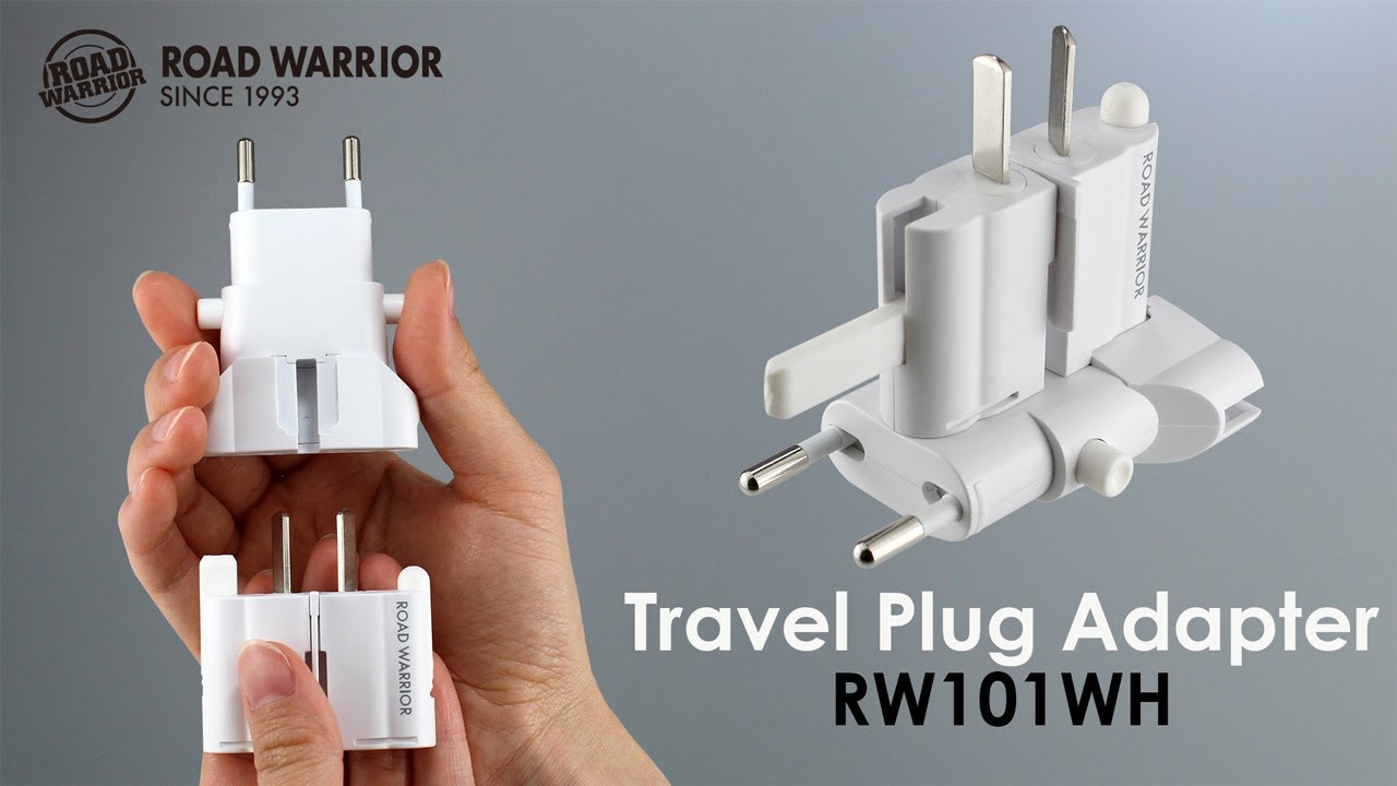 ROAD WARRIOR Travel Plug Adapter RW101WH Designed in Japan 
