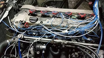 Mercedes W124 300 M104.980 - first long start megasquirt from cold