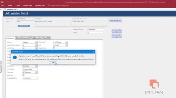A problem occurred while Microsoft Access was communicating with the OLE server or ActiveX Control