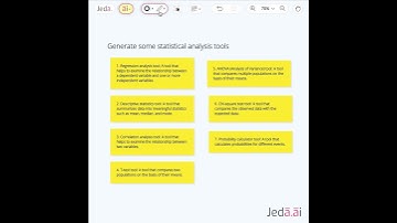 Statistical Analysis Tools on Jeda Ai #shorts