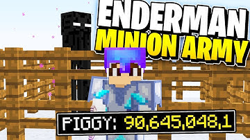 Making An Enderman Minion Army | Hypixel Skyblock
