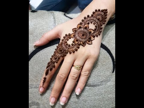 Latest Best And Easy Back Hand Mehandi Design Easy Mehndi