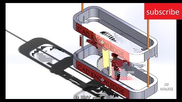 RECIPROCATING GEAR MECHANISM IN SOLIDWORKS