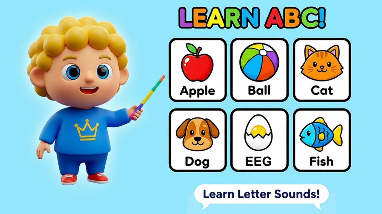 ABC Phonics Song | Learn Letter Sounds A to Z | Preschool Learning for ...