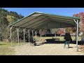 Erecting a Metal Carport Timelapse