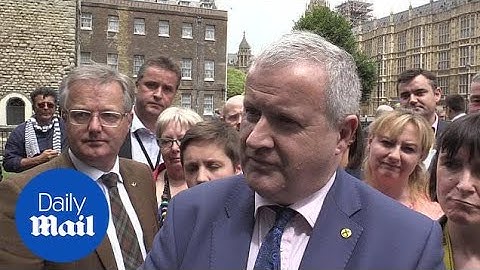 Scottish National Party leader speaks after Commons walkout