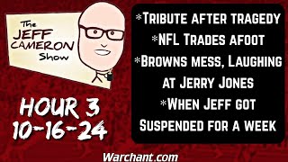 Jeff Cameron Show | Tribute through Tragedy | When Jeff got Suspended | Jerry Jones claps back