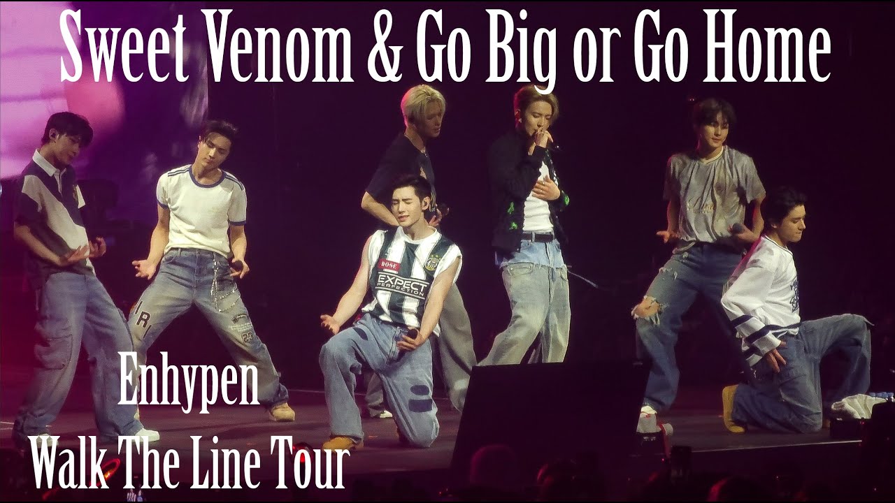 Enhypen 'Sweet Venom' & 'Go Big or Go Home' 4K -- 'Walk The Line' Tour UBS Arena NY Day 2 20250807