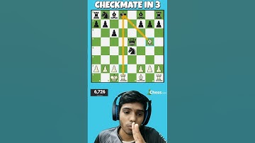 CHECKMATE IN 3 #chess #chesscom #chessgame #chesstactics #chessmaster #shorts