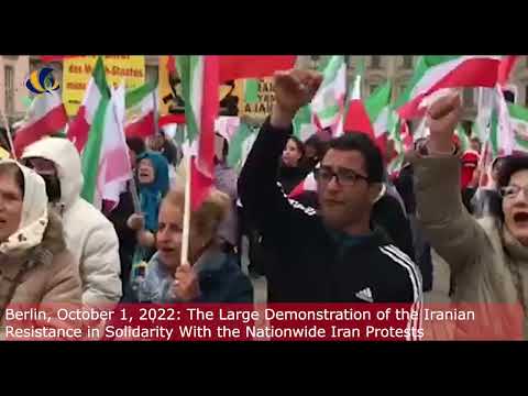 Berlin, October 1, 2022: Demonstration of the Iranian Resistance in Solidarity With Iran Protests