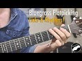 Bluegrass flatpicking guitar lesson  licks in key of g c and d