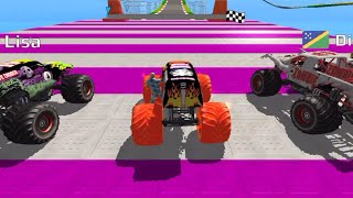 Monster Truck Mega Ramp Extreme Racing | Impossible GT Stunts Car Driving | Mobile GamePlay #games