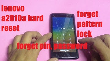 lenovo a2010a hard reset