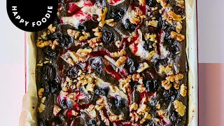 Rukmini Iyer's Mascarpone, Cherry & Walnut Brownies Recipe | The Sweet Roasting Tin