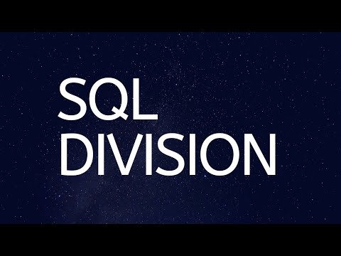 Video: Was ist dividieren in SQL?