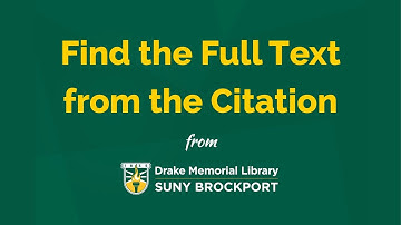 Find the Full Text from the Citation