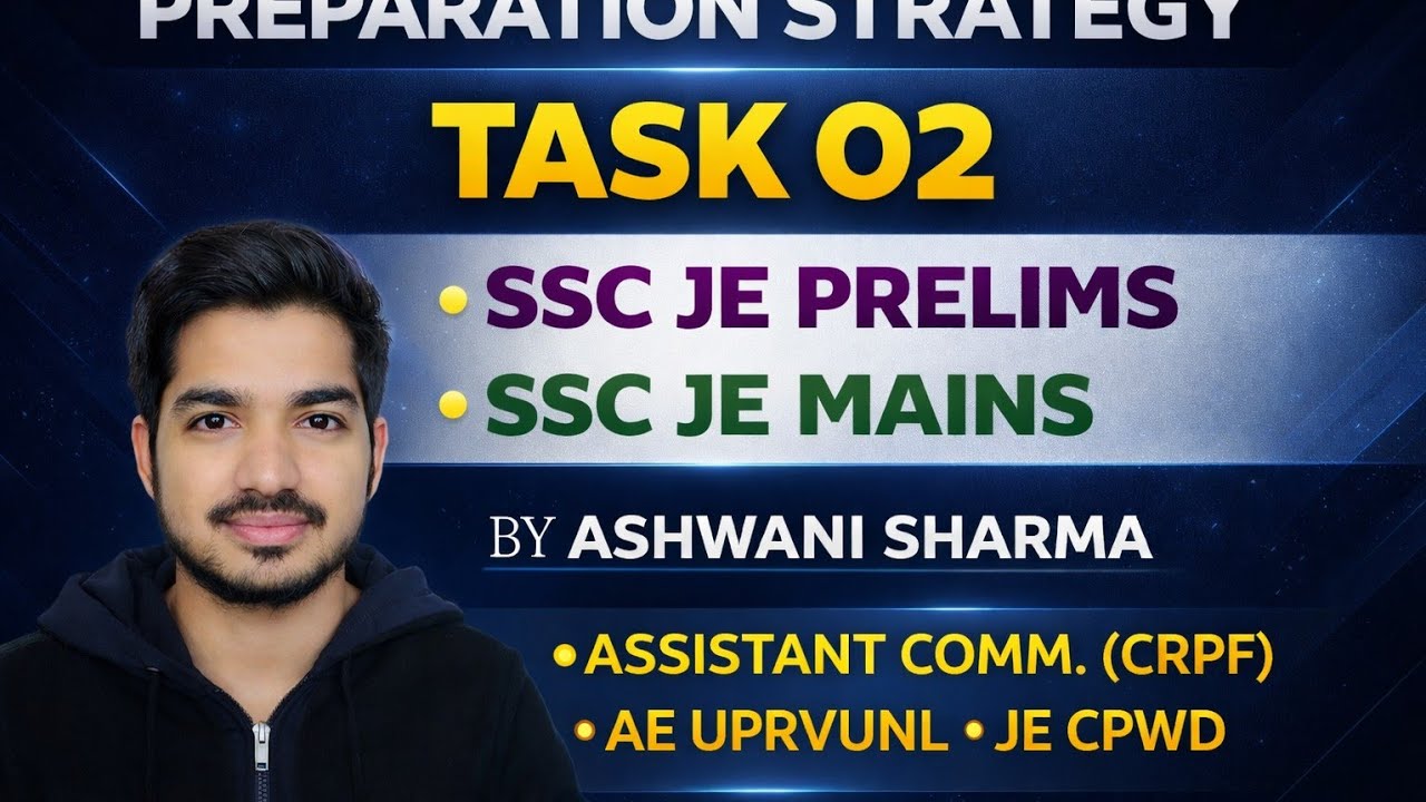 TASK #2 || SSC JE PRELIMS || SSC JE MAINS|| ZERO TO HERO IN TECH & NON- TECH