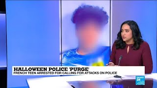 Halloween police purge: French teen arrested for calling for attacks on police