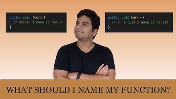 Naming Convention in Programming | What should you name your function?