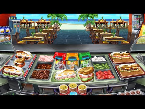 Cooking Fever - Sandwich Shop Level 40 🥪🏝 (3 Stars/Orders Memorized)