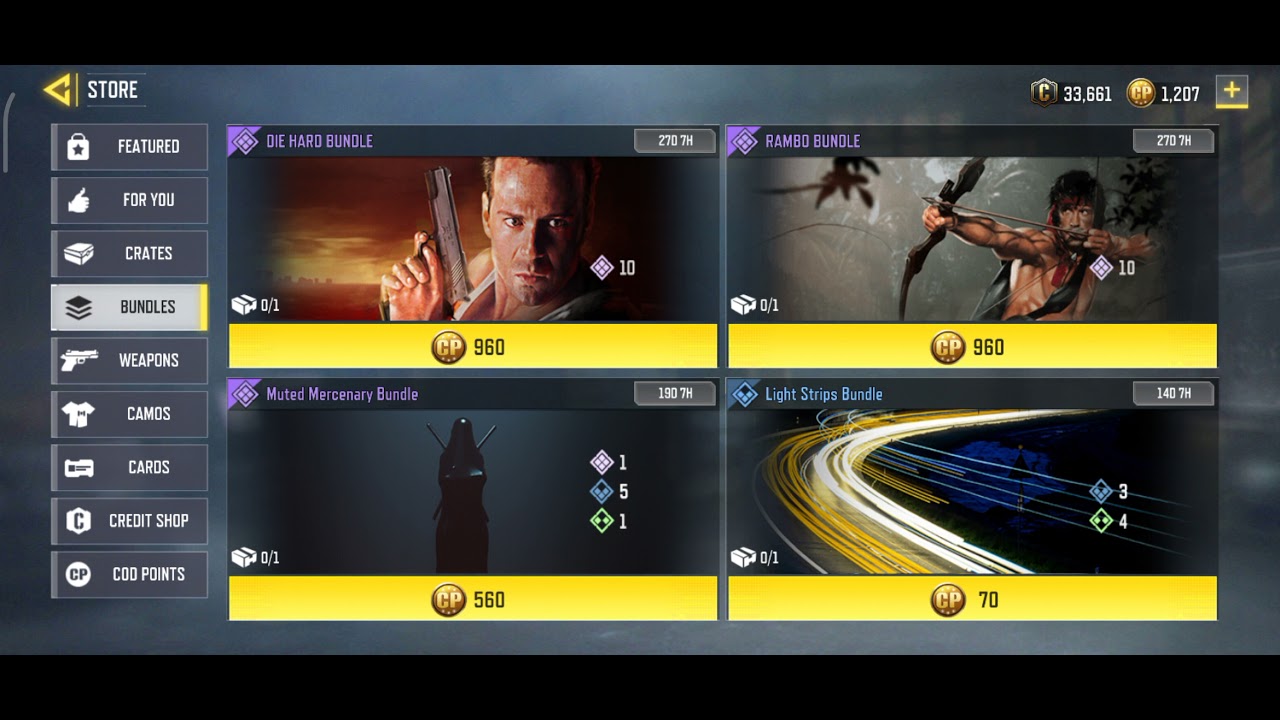 Buying RAMBO BUNDLE in COD Mobile 🔥🤤