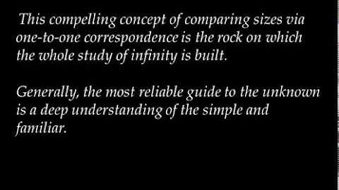 Video 12   3 1, 3 2 Infinite Sets Lecture 1