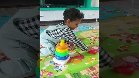 #Stackingring# #Babyperfection#  18 months Baby stacking ring perfection (2020)